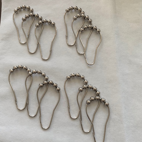 Shower Curtain Hooks (set of 12) - Picture 3 of 3